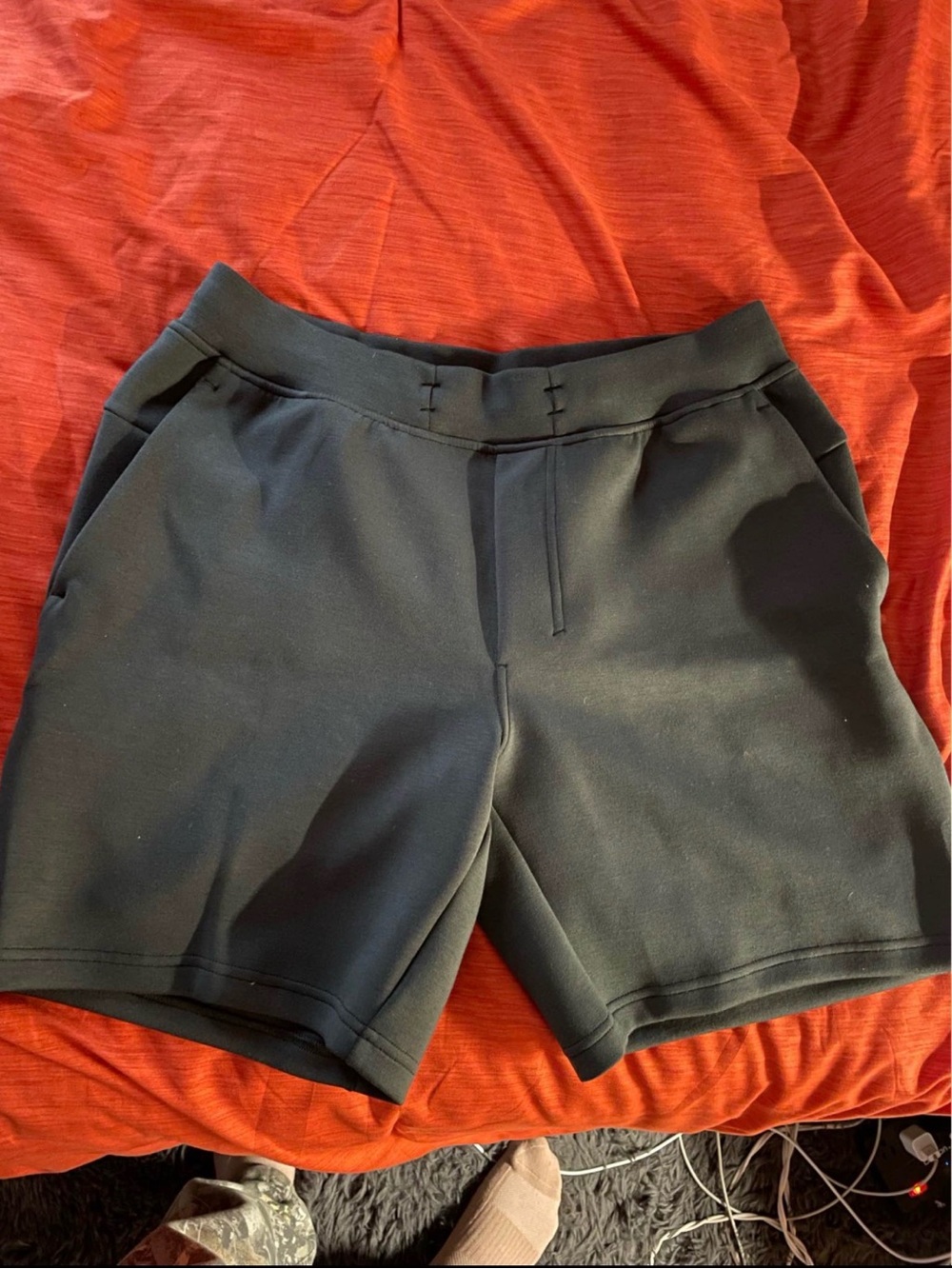 Lululemon smooth spacer short - dark forest green